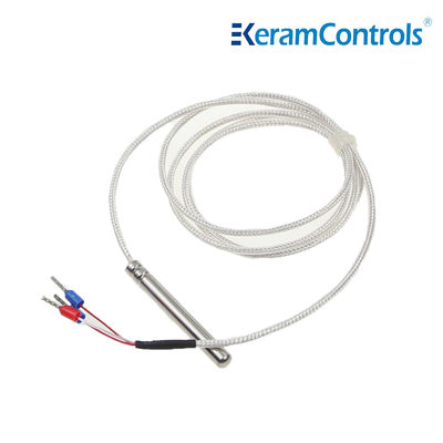 PTFE PT100 PT1000の防水温度検出器2ワイヤー